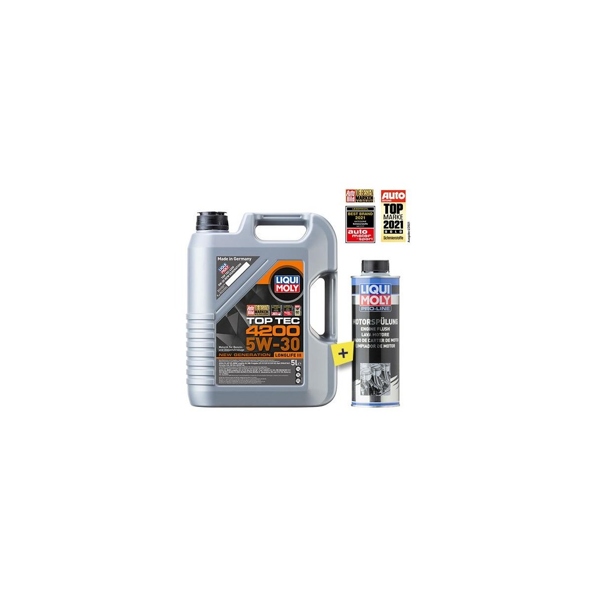 LIQUI MOLY 3707 Motoröl 5L + LIQUI MOLY 2427 Motoröladditiv 500ml