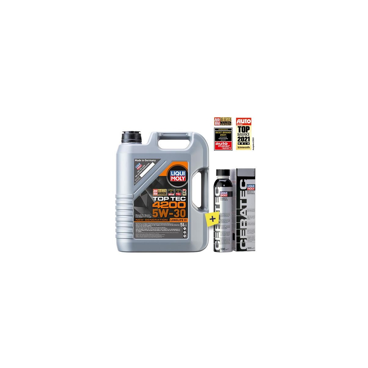 LIQUI MOLY 3707 Motoröl 5L + LIQUI MOLY 3721 Motoröladditiv 300ml