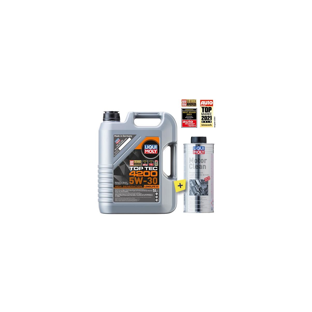 LIQUI MOLY 3707 Motoröl 5L + LIQUI MOLY 1019 Motoröladditiv 500ml