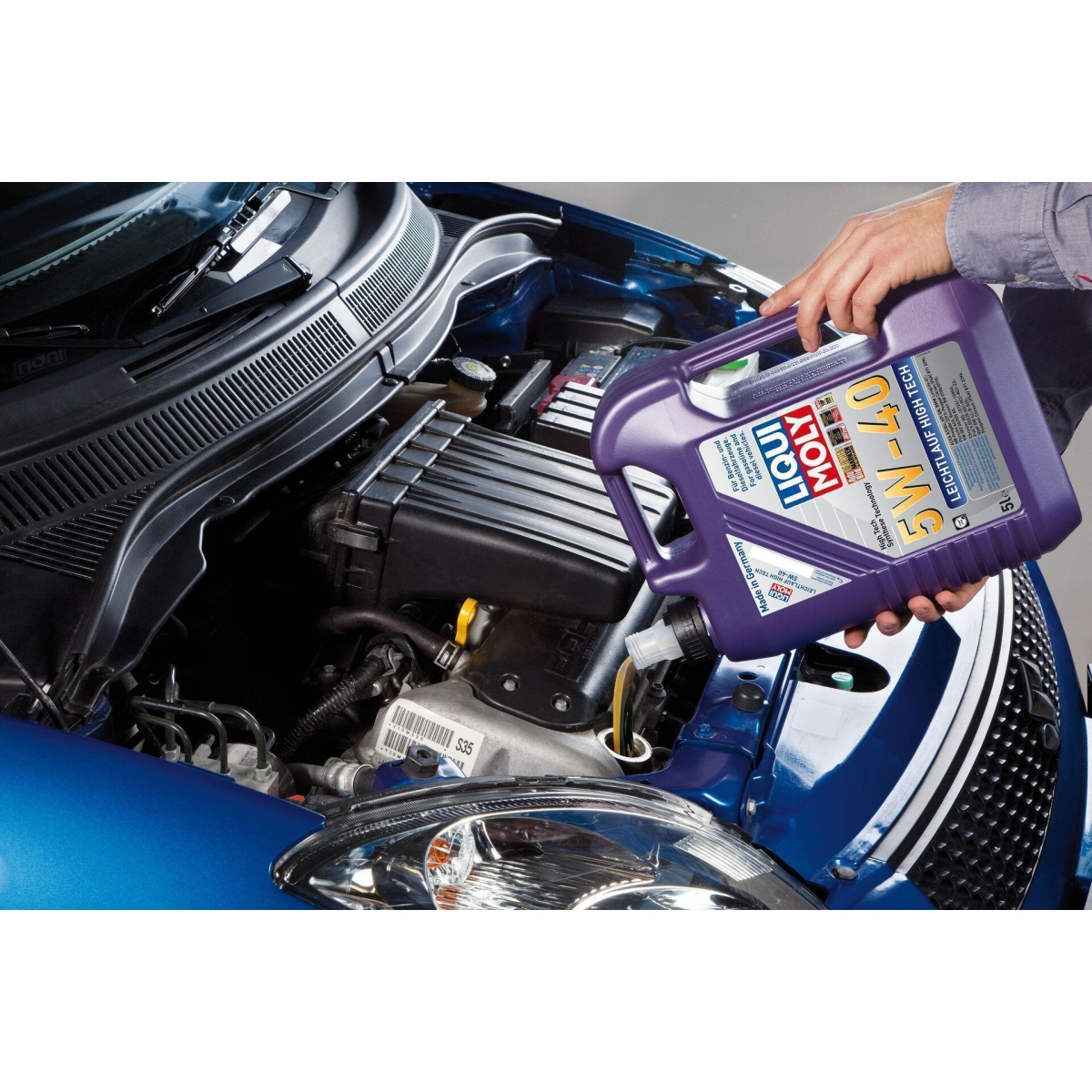 LIQUI MOLY 3864 Motoröl Leichtlauf High Tech 5W-40 TW Kanister 5 L