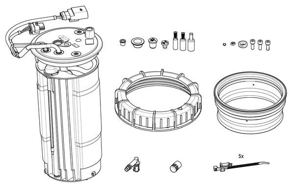 BOSCH F 01C 600 244 Beheizung Tankeinheit (Harnstoffeinspritzung)