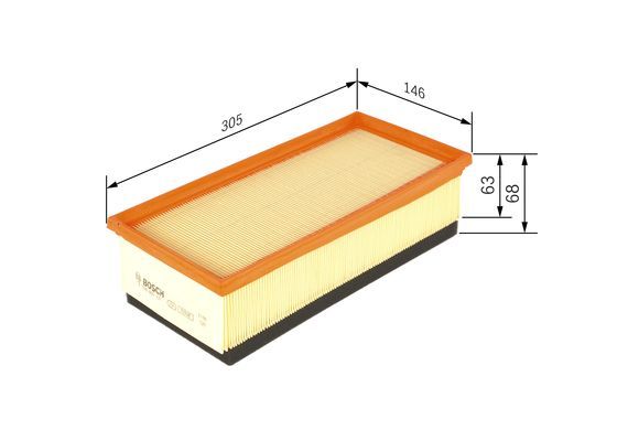 BOSCH F 026 400 121 Luftfilter