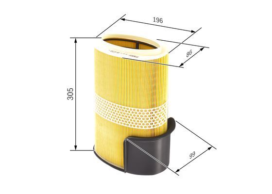 BOSCH F 026 400 131 Luftfilter