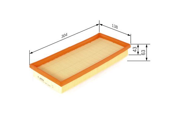 BOSCH F 026 400 140 Luftfilter