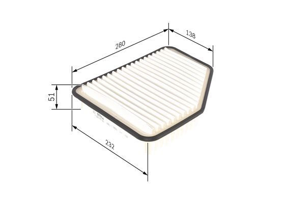 BOSCH F 026 400 162 Luftfilter