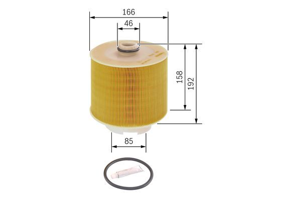 BOSCH F 026 400 198 Luftfilter