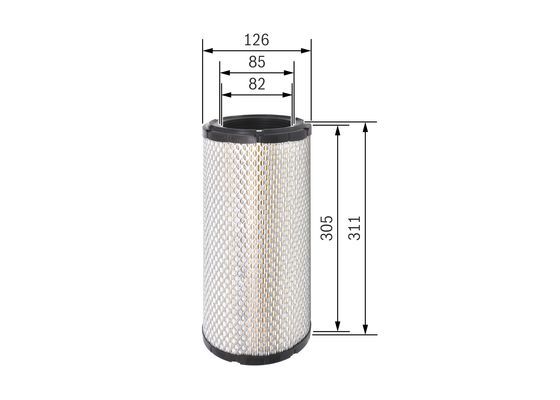 BOSCH F 026 400 318 Luftfilter