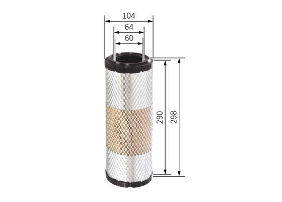 BOSCH F 026 400 320 Luftfilter