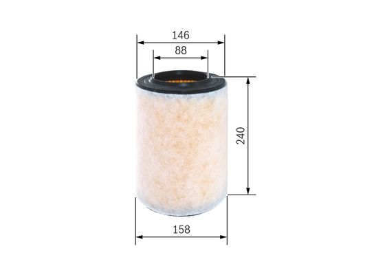 BOSCH F 026 400 298 Luftfilter