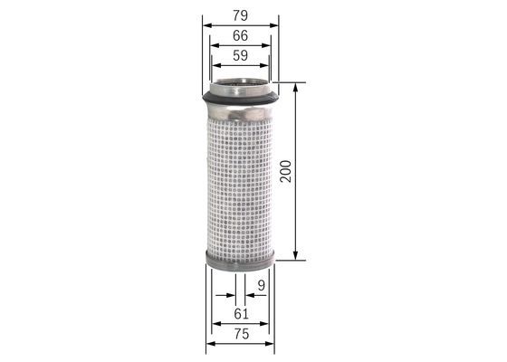 BOSCH F 026 400 335 Sekundärluftfilter