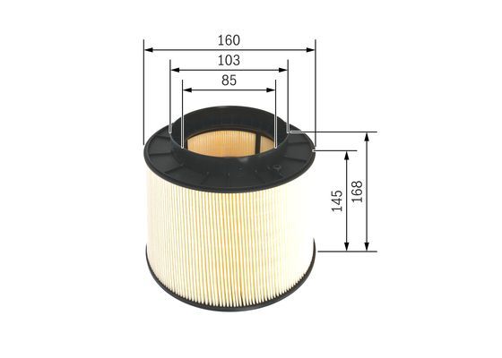 BOSCH F 026 400 394 Luftfilter