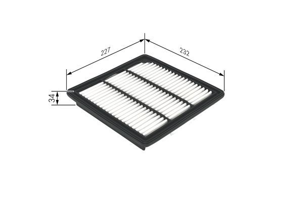 BOSCH F 026 400 407 Luftfilter