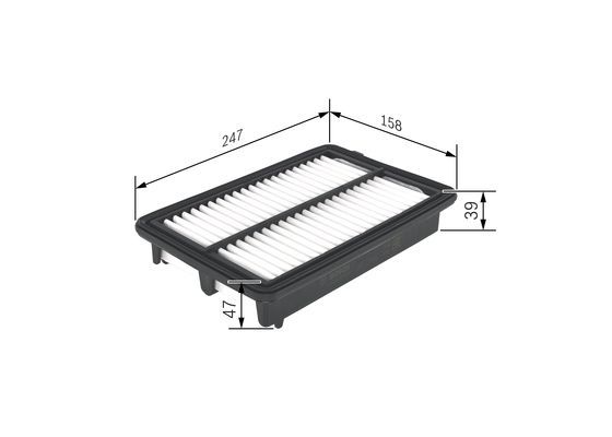 BOSCH F 026 400 439 Luftfilter