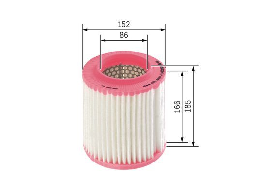 BOSCH F 026 400 443 Luftfilter