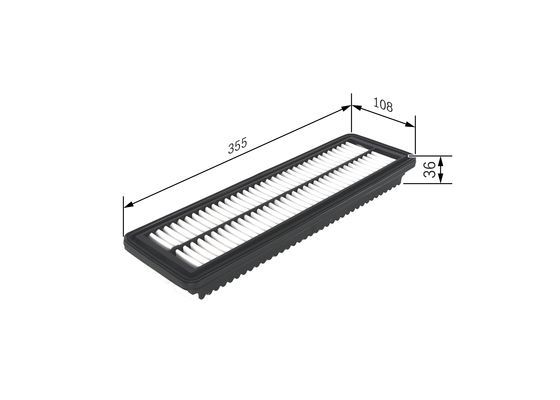 BOSCH F 026 400 455 Luftfilter