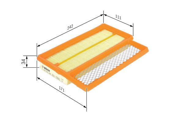 BOSCH F 026 400 466 Luftfilter