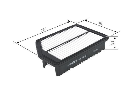 BOSCH F 026 400 481 Luftfilter