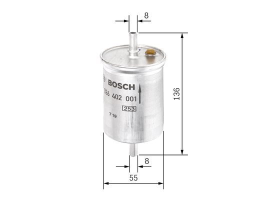 BOSCH F 026 402 001 Kraftstofffilter