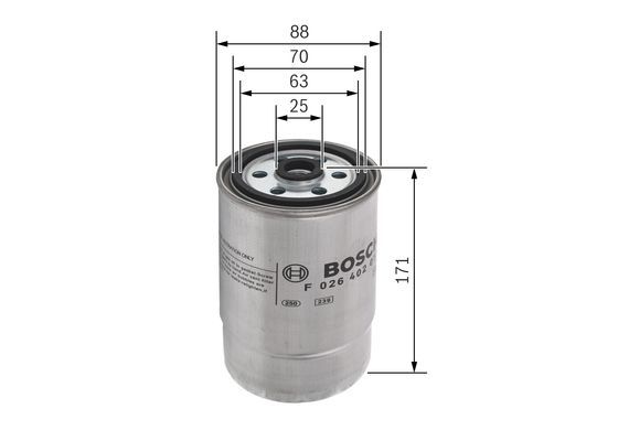 BOSCH F 026 402 013 Kraftstofffilter