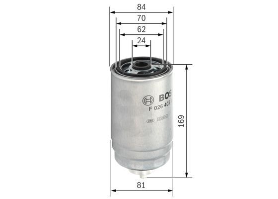 BOSCH F 026 402 048 Kraftstofffilter