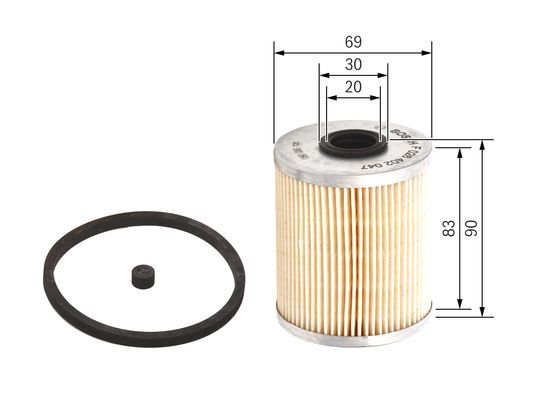 BOSCH F 026 402 047 Kraftstofffilter