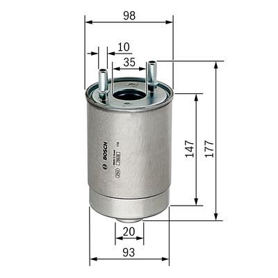 BOSCH F 026 402 067 Kraftstofffilter