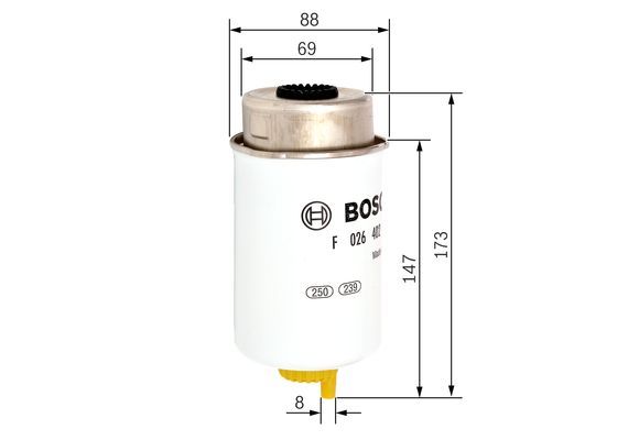 BOSCH F 026 402 088 Kraftstofffilter