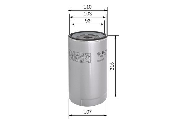 BOSCH F 026 402 143 Kraftstofffilter