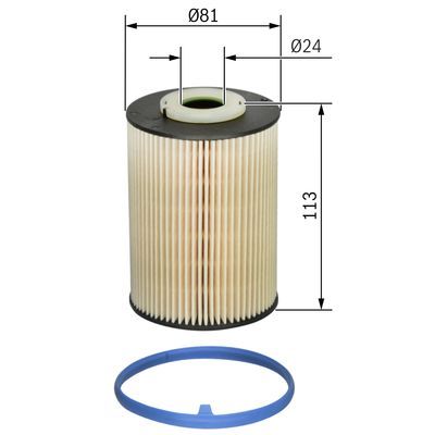 BOSCH F 026 402 128 Kraftstofffilter