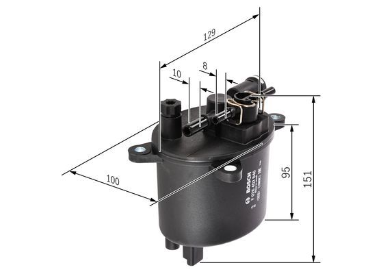 BOSCH F 026 402 846 Kraftstofffilter