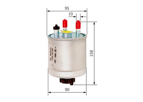 BOSCH F 026 402 856 Kraftstofffilter