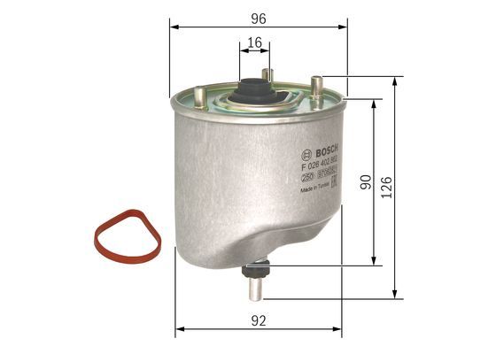 BOSCH F 026 402 862 Kraftstofffilter