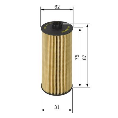 BOSCH F 026 407 015 Ölfilter P7015 Ø 626mm Höhe 885mm