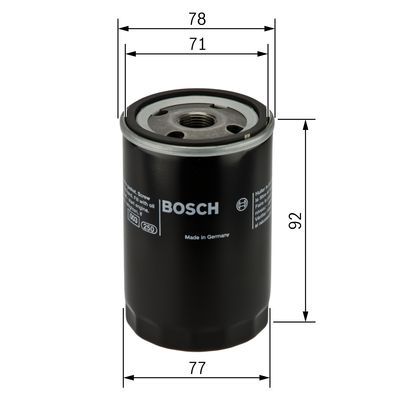 BOSCH F 026 407 017 Ölfilter P7017 Ø 78mm Höhe 935mm