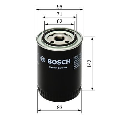 BOSCH F 026 407 053 Ölfilter P7053 Ø 93mm Höhe 142mm