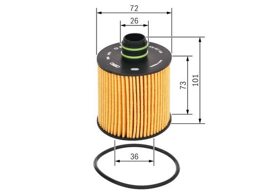 BOSCH F 026 407 108 Ölfilter P7108 Ø 66mm Höhe 995mm