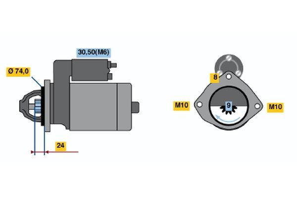 BOSCH 0 001 115 045 Starter