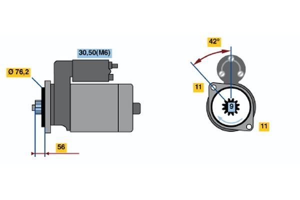 BOSCH 0 001 121 003 Starter