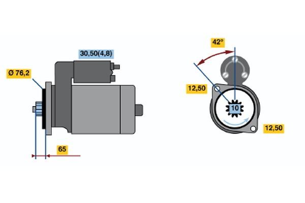 BOSCH 0 001 125 605 Starter