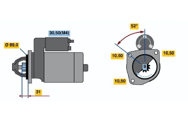 BOSCH 0 001 362 305 Starter