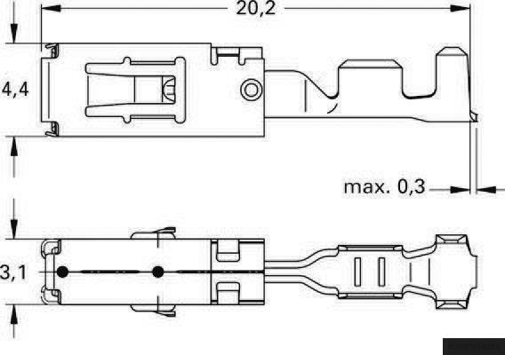 HERTH+BUSS ELPARTS 50251486 Crimpverbinder