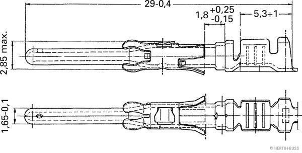 HERTH+BUSS ELPARTS 50251831 Crimpverbinder