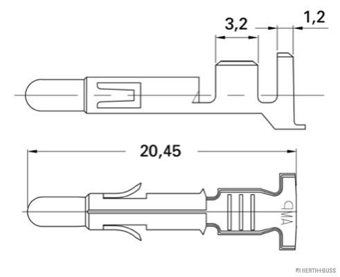 HERTH+BUSS ELPARTS 50251835 Crimpverbinder