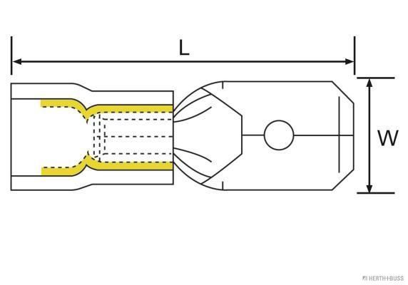 HERTH+BUSS ELPARTS 50252521066 Quetschverbinder