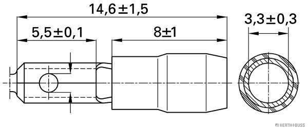 HERTH+BUSS ELPARTS 50252519 Quetschverbinder