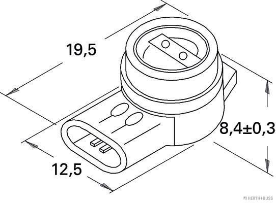 HERTH+BUSS ELPARTS 50252591066 Leitungsverbinder