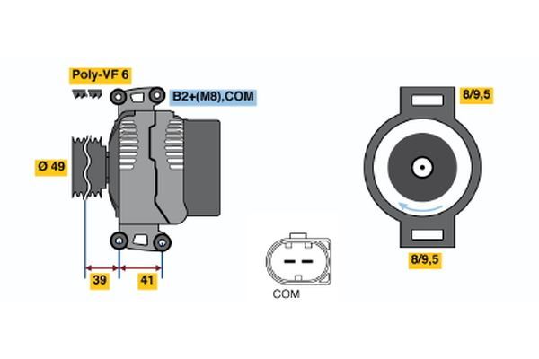 BOSCH 0 124 525 524 Generator