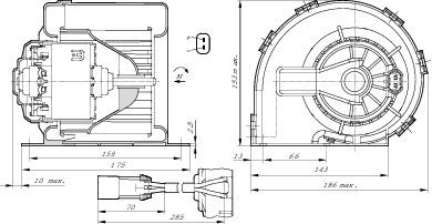 BOSCH 0 130 115 604 Elektromotor