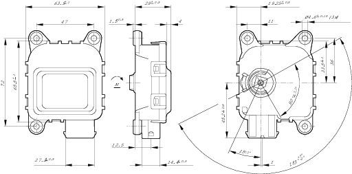 BOSCH 0 132 801 143 Stellelement Leuchtweiteregulierung