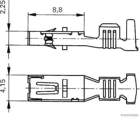 HERTH+BUSS ELPARTS 50253225 Crimpverbinder